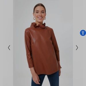 Tuckernuck size M faux leather top New with tags